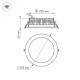 Встраиваемый светодиодный светильник Arlight LTD-220WH-Frost-30W Warm White 021070