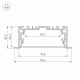 Алюминиевый профиль с экраном Arlight S2-Linia94-F-2500 Anod+Opal 021178(1)