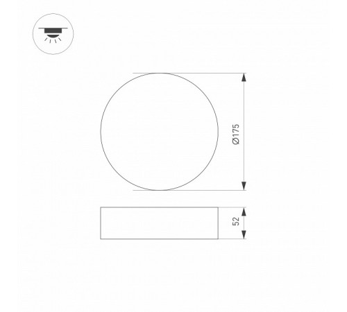 Накладной светильник Arlight SP-Rondo-R175-16W Day4000 021777(2) Накладной светильник Arlight SP-Rondo-R175-16W Day4000 021777(2)