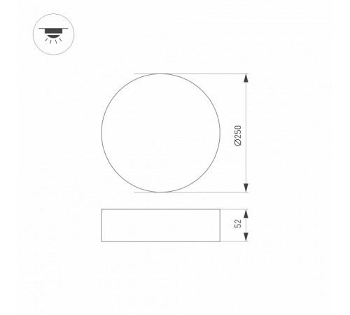 Накладной светильник Arlight SP-Rondo-R250-30W Day4000 022240(2) Накладной светильник Arlight SP-Rondo-R250-30W Day4000 022240(2)
