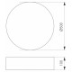 Потолочный светильник Arlight SP-TOR-PILL-PRISM-R500-35W Day4000 (BK, 100 deg, 230V) 022998(3)