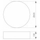 Потолочный светильник Arlight SP-TOR-PILL-PRISM-R600-50W Day4000 (BK, 100 deg, 230V) 023000(3)
