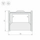 Профиль-держатель Arlight WPH-FLOOR22-2000 ANOD 023291