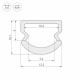 Профиль Arlight WPH-LINE-1210R-2000 OPAL 023303