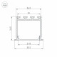 Алюминиевый профиль Arlight PLS-Lock-H25-FS-3000 Anod 023386