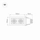 Встраиваемый светильник Arlight CL-KARDAN-S180x102-2x9W Warm 024127