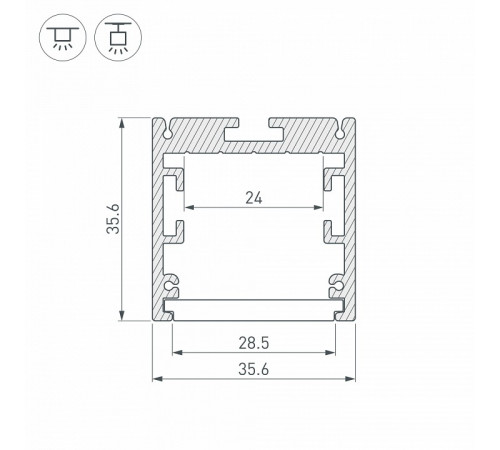 Профиль Arlight SL-ARC 025477 Профиль Arlight SL-ARC 025477