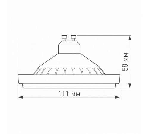 Лампа светодиодная Arlight AR111-UNIT-GU10-15W-DIM 025624