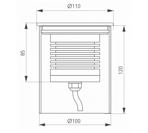 Ландшафтный светодиодный светильник Arlight LTD-Ground-R110-15W Warm3000 026450(1) Ландшафтный светодиодный светильник Arlight LTD-Ground-R110-15W Warm3000 026450(1)