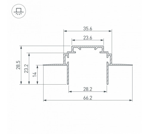 Профиль Arlight TEK-PLS-ZM-2000 026459 Профиль Arlight TEK-PLS-ZM-2000 026459