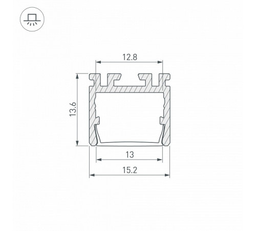 Профиль Arlight PDS-D-2000 ANOD 026517 Профиль Arlight PDS-D-2000 ANOD 026517