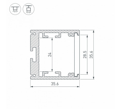 Профиль Arlight SL-ARC 026600 Профиль Arlight SL-ARC 026600
