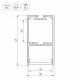 Профиль Arlight SL-LINE-3667-2500 BLACK+OPAL 027987