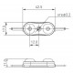 Модуль герметичный Arlight ARL-ORION-R07-12V Cool (2835, 2 LED, 170 deg) 028775