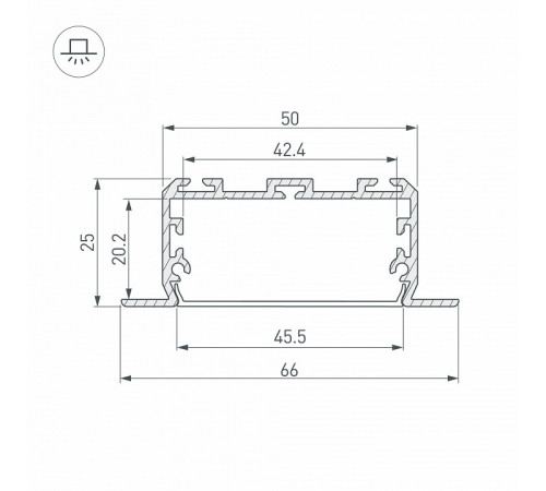 Профиль Arlight KLUS-POWER 028919 Профиль Arlight KLUS-POWER 028919