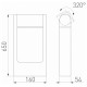 Уличный светодиодный светильник Arlight LGD-Path-Frame-Rotary-H650G-6W Warm3000 029436(1)