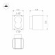 Уличный настенный светильник Arlight LGD-WALL-VARIO-S104x129-2x6W Day4000 (GR, 1-80 deg) 029794