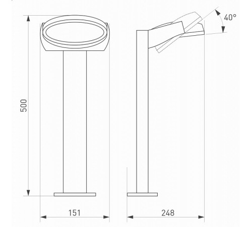 Уличный светильник Arlight LGD-Eye-Boll-H500-6W Warm3000 029982