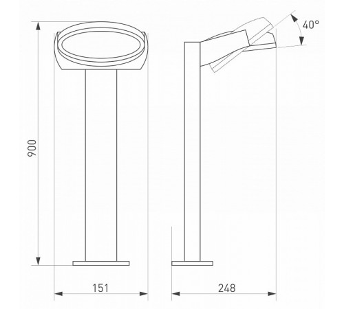 Уличный светильник Arlight LGD-Eye-Boll-H900-6W Warm3000 029984