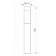 Уличный светодиодный светильник Arlight LGD-Stem-Boll-H900-10W Warm3000 029986