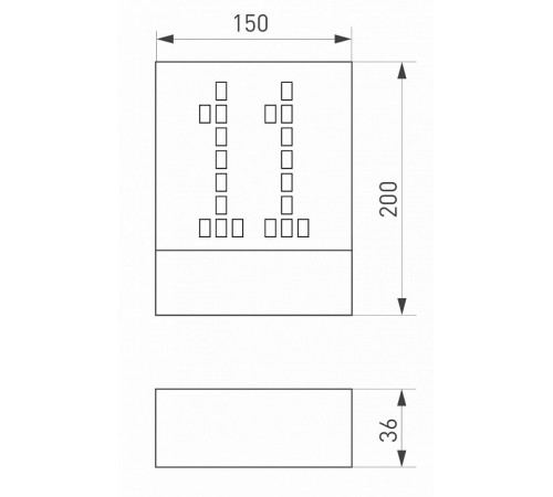 Уличный настенный светильник Arlight LGD-Sign-Wall-S150x200-3W Warm3000 030022 Уличный настенный светильник Arlight LGD-Sign-Wall-S150x200-3W Warm3000 030022