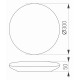 Потолочный светодиодный светильник Arlight CL-Frisbee-Motion-R300-18W Warm3000 030162