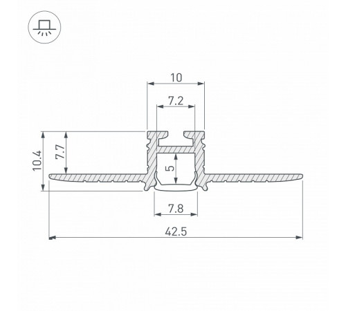 Профиль Arlight PIK-F-HIDE 030563