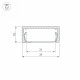Алюминиевый профиль Arlight ARH-Wide-W39-2000 Anod 030982