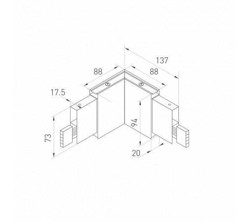 Линейный светильник Arlight LINEAIR FLAT 031531 Линейный светильник Arlight LINEAIR FLAT 031531