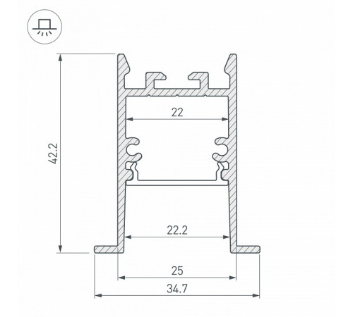 Профиль Arlight SL-COMFORT 031764 Профиль Arlight SL-COMFORT 031764