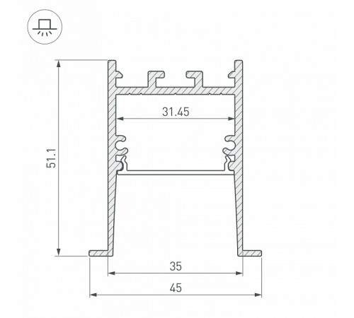 Профиль Arlight SL-COMFORT 031767