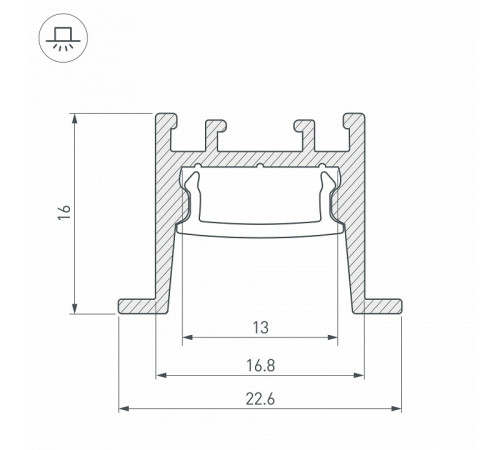 Профиль Arlight SL-COMFORT 031769 Профиль Arlight SL-COMFORT 031769