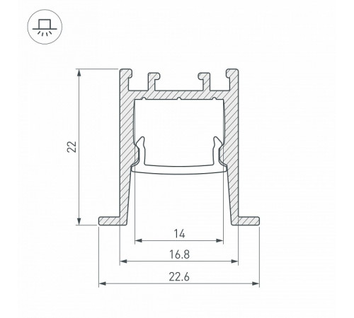 Профиль Arlight SL-COMFORT 031770 Профиль Arlight SL-COMFORT 031770
