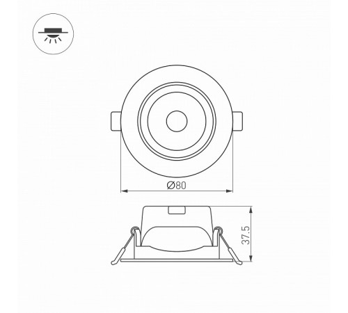 Светильник Downlight Arlight Polar 032309 Светильник Downlight Arlight Polar 032309