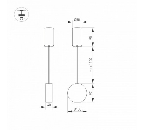 Подвесной светильник Arlight Elementa 032766 Подвесной светильник Arlight Elementa 032766