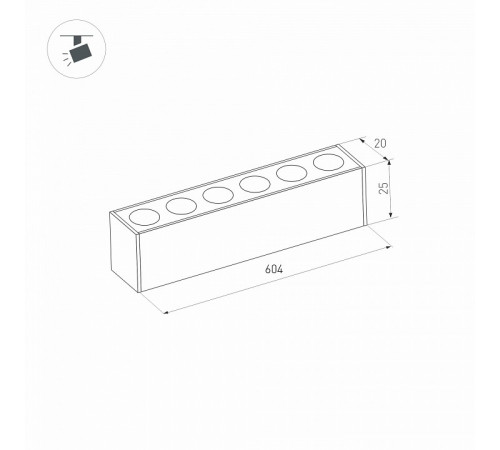 Трековый светильник Arlight MAG-25 033236