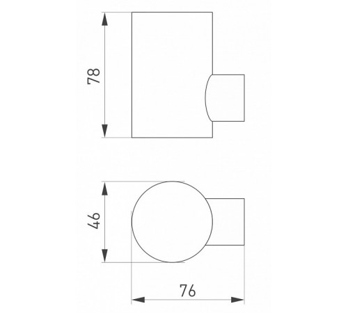 Уличный настенный светильник Arlight LGD-RAY-WALL-R46-3W Warm3000 033310(1)