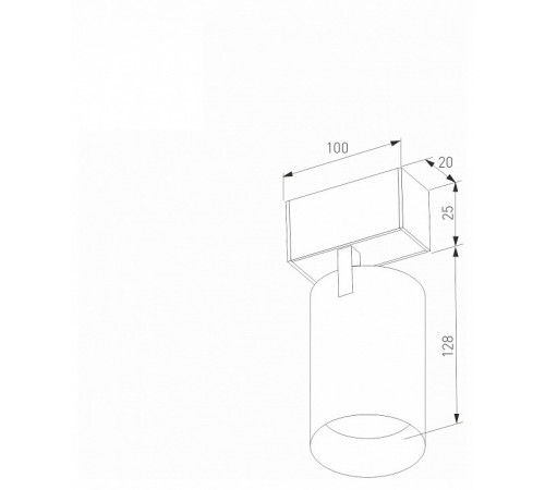 Трековый магнитный светильник Arlight MAG-SPOT-25-R120-12W Warm3000 (BK, 30 deg, 24V) 033678(1)