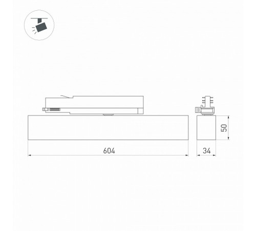 Трековый светильник ArlightLGD-Flat-4TR-S605-25W Day4000 033696(1) Трековый светильник ArlightLGD-Flat-4TR-S605-25W Day4000 033696(1)