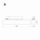 Трековый светильник ArlightLGD-Flat-4TR-S605-25W Warm3000 033698(1)