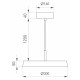 Подвесной светильник Arlight SP-ELEGANT-R300-17W Warm3000 (BK, 120 deg, 230V) 033921(1)