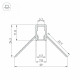 Алюминиевый профиль Arlight ARH-Decore-S6-INT-2000 Anod внутренний 034971