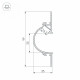 Алюминиевый профиль Arlight ARH-Ceil-Reflect-2000 White 034982