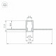 Алюминиевый профиль Arlight SL-Linia8-Fantom-2000 Anod 034986