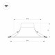 Встраиваемый светильник Arlight MS-BLIZZARD-BUILT-R90-6W Day4000 (WH, 100 deg, 230V) 035550