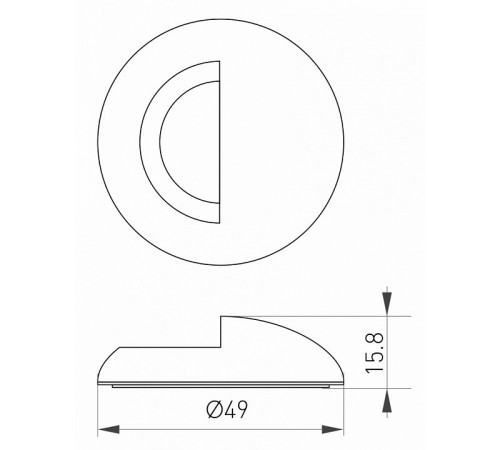 Накладка Arlight ART-Deck-Cap-Lid-R50 035757 Накладка Arlight ART-Deck-Cap-Lid-R50 035757