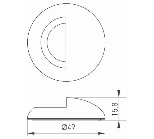 Накладка Arlight ART-Deck-Cap-Lid-R50 035760 Накладка Arlight ART-Deck-Cap-Lid-R50 035760