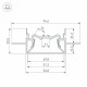 Алюминиевый профиль Arlight Foled-50-Ceil-Center-2000 035769