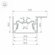 Алюминиевый профиль Arlight Foled-50-Ceil-Side-2000 035770