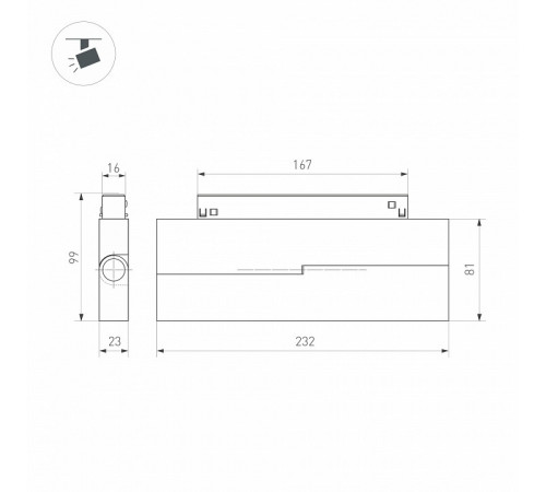 Трековый светильник Arlight MAG-ORIENT-LASER-FOLD-S230-12W Day4000 (WH, 30 deg, 48V) 035864(1) Трековый светильник Arlight MAG-ORIENT-LASER-FOLD-S230-12W Day4000 (WH, 30 deg, 48V) 035864(1)